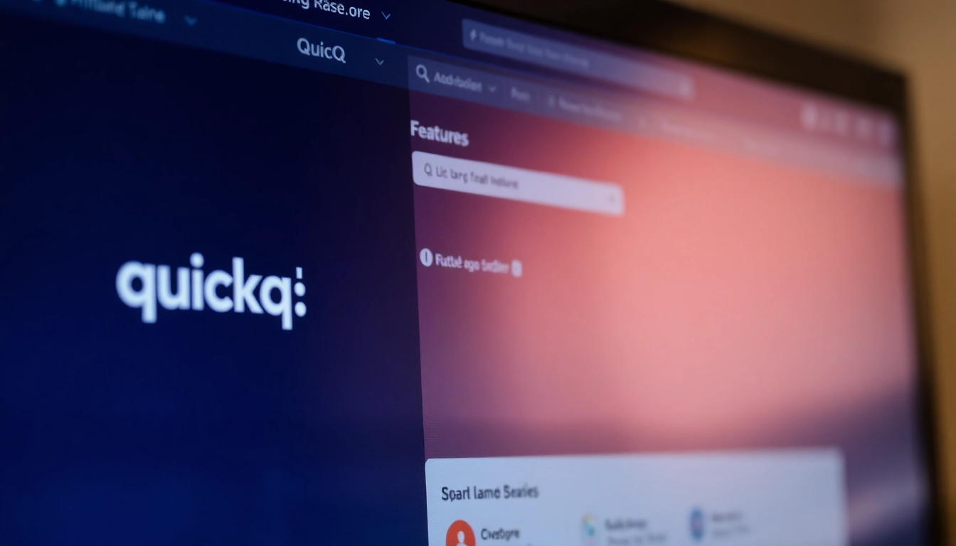 Download the quickq电脑版下载 application interface on a computer screen showcasing its user-friendly design.