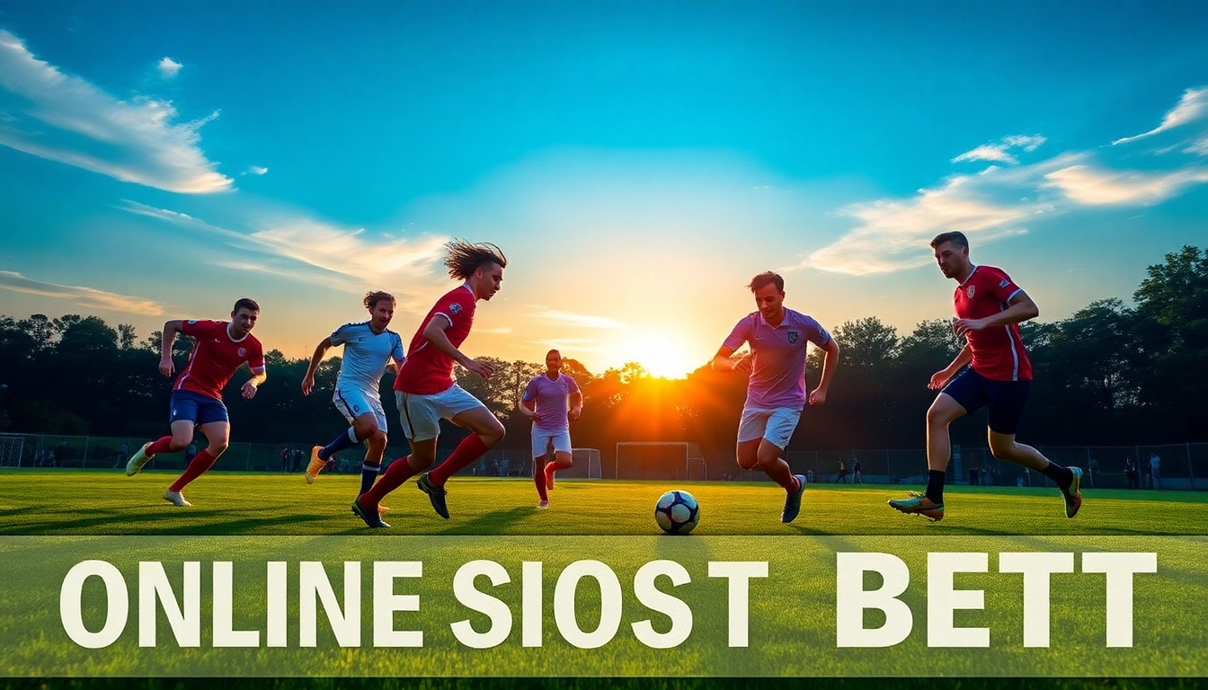 Engaging players showcasing situs judi bola through dynamic soccer action on a vibrant field.
