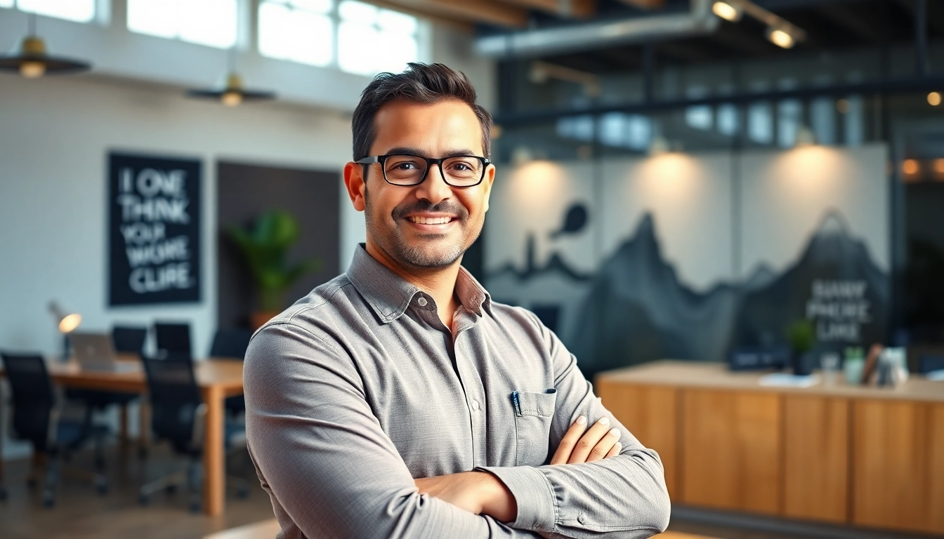 Pedro Adao presenting a confident and approachable image in a modern office environment.