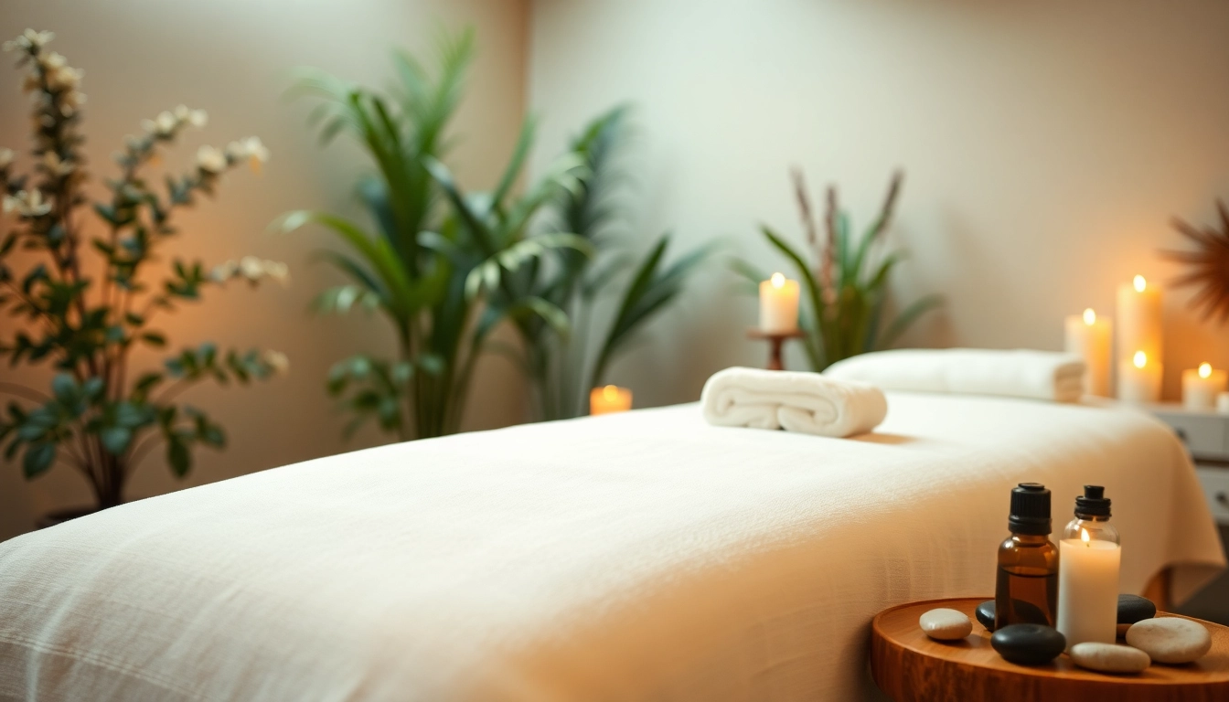 Experience a rejuvenating spa service in a serene, beautifully arranged treatment room.