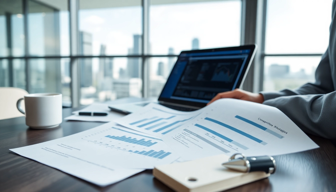 Analyze charts to find competitor pricing effectively in a professional office setting.